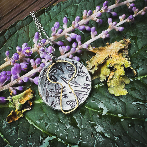 🍄‍🟫Mushroom Foraging Inspired Necklace