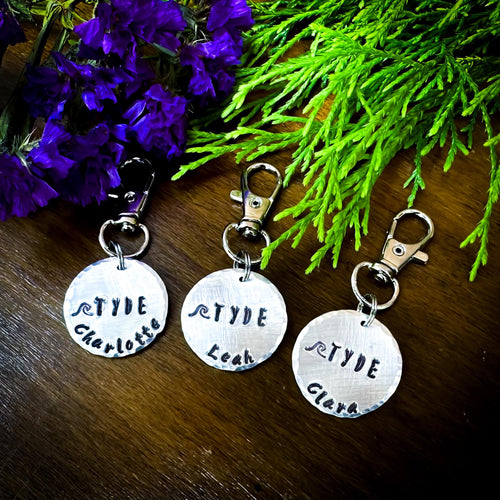 J. PERSONALIZED Keychain -- $14 (Also used as Swim Bag Tag or Zipper Pull)