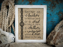 Burlap "A Father is..." - Gifts for Dads