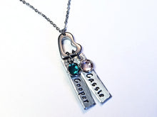 The Cassidy - Heart Name Bar Necklace