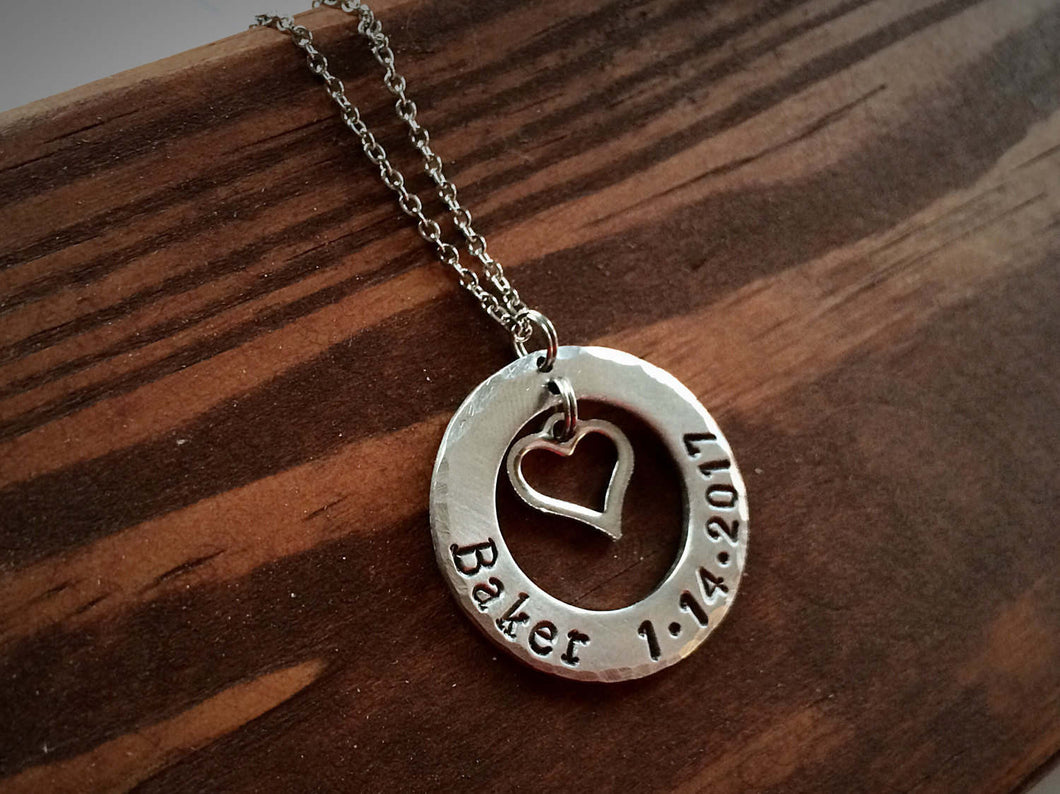 Name and Date Necklace