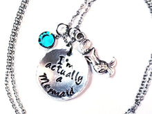 "I'm Actually A Mermaid" Charm Necklace