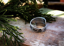 Plant More 🌲 Save the 🐝 Clean the 🌊 - Hand-Stamped Wrap Ring